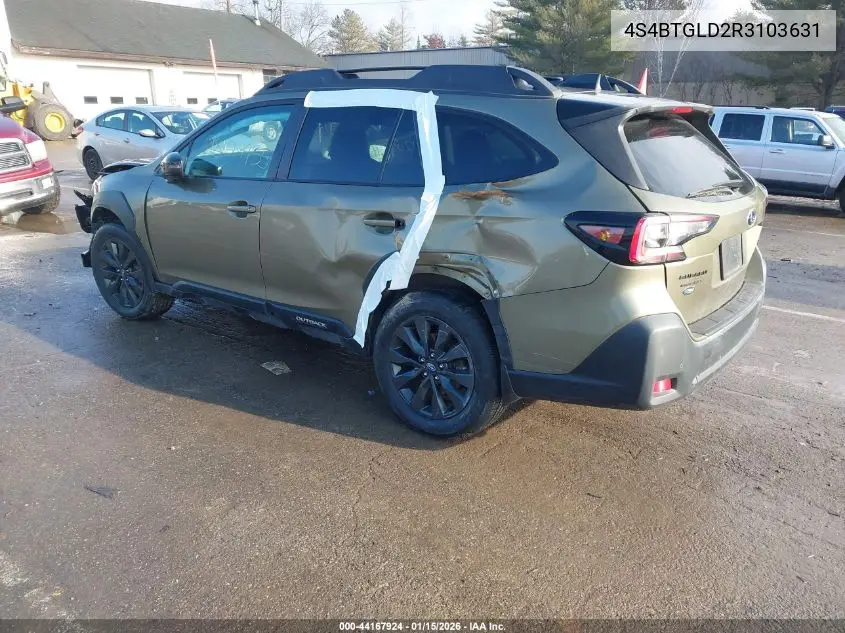 4S4BTGLD2R3103631 2024 Subaru Outback Onyx Edition Xt