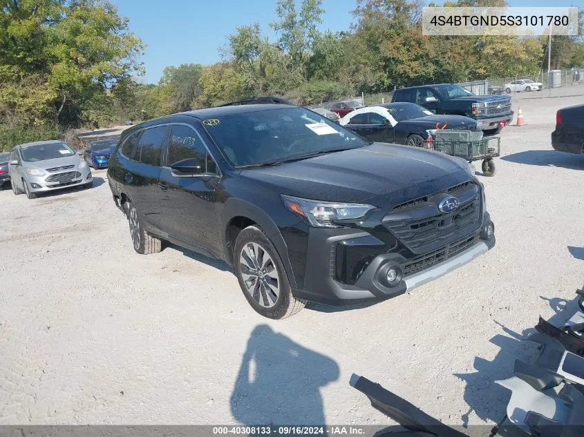 2025 Subaru Outback Limited Xt VIN: 4S4BTGND5S3101780 Lot: 40308133