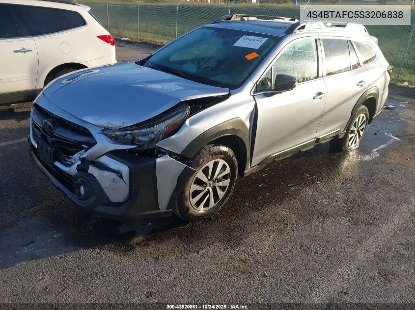 4S4BTAFC5S3206838 2025 Subaru Outback Premium