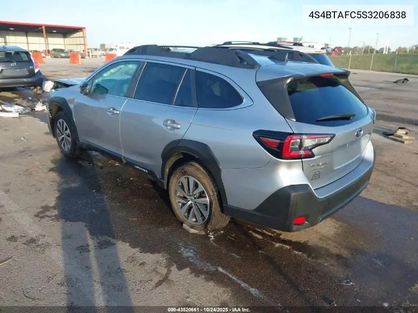 4S4BTAFC5S3206838 2025 Subaru Outback Premium