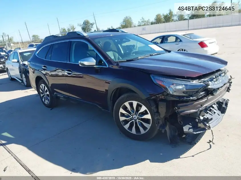 4S4BTAPC2S3124645 2025 Subaru Outback Touring