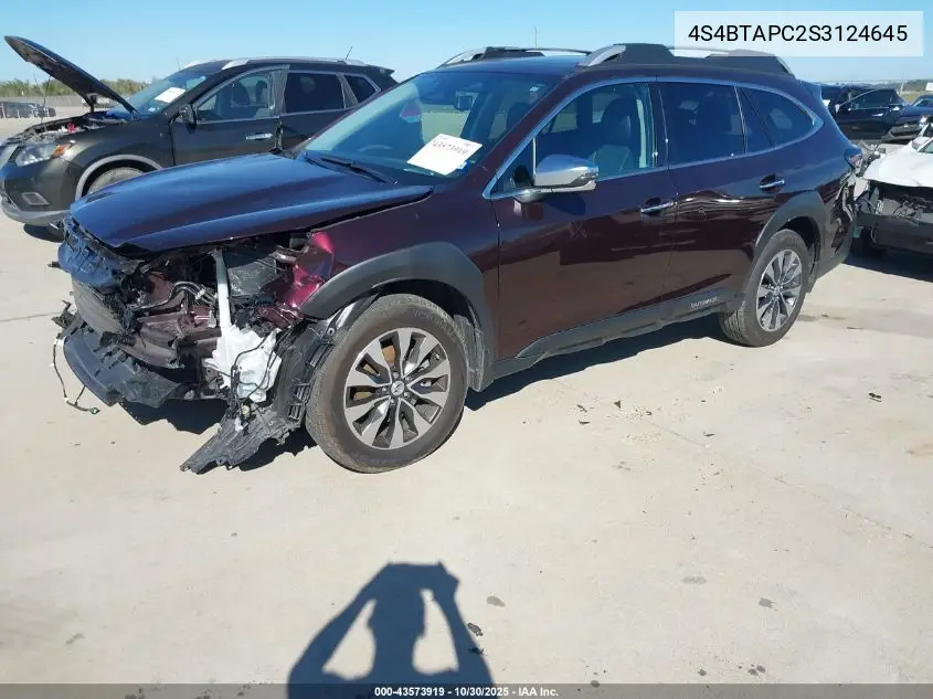 4S4BTAPC2S3124645 2025 Subaru Outback Touring