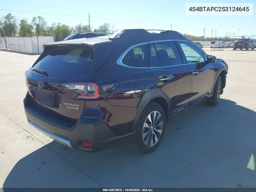 4S4BTAPC2S3124645 2025 Subaru Outback Touring