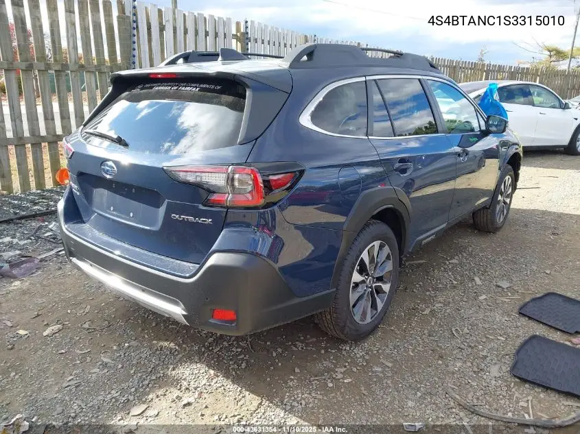 4S4BTANC1S3315010 2025 Subaru Outback Limited
