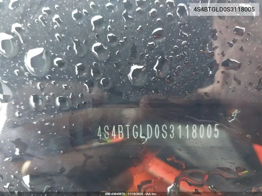 4S4BTGLD0S3118005 2025 Subaru Outback Onyx Edition Xt
