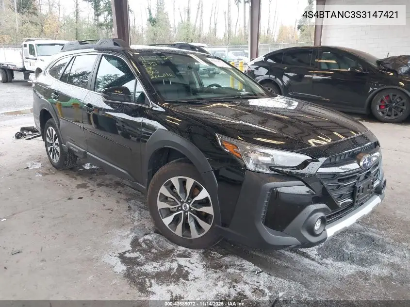 4S4BTANC3S3147421 2025 Subaru Outback Limited