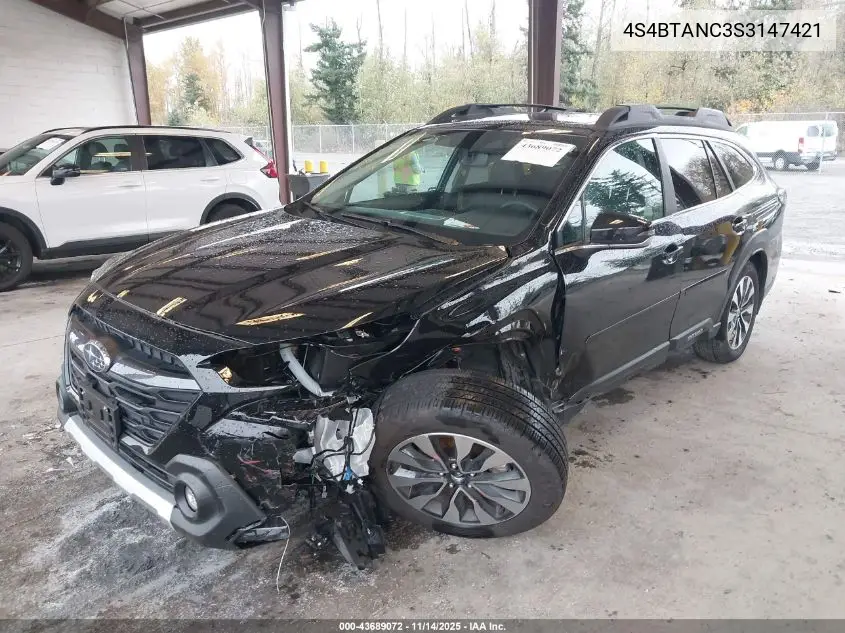 4S4BTANC3S3147421 2025 Subaru Outback Limited