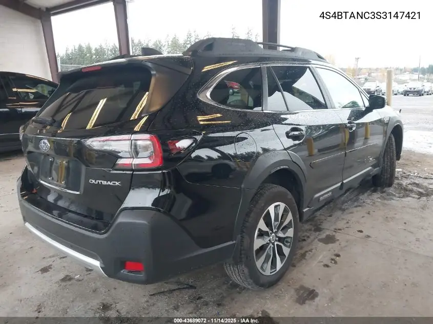 4S4BTANC3S3147421 2025 Subaru Outback Limited