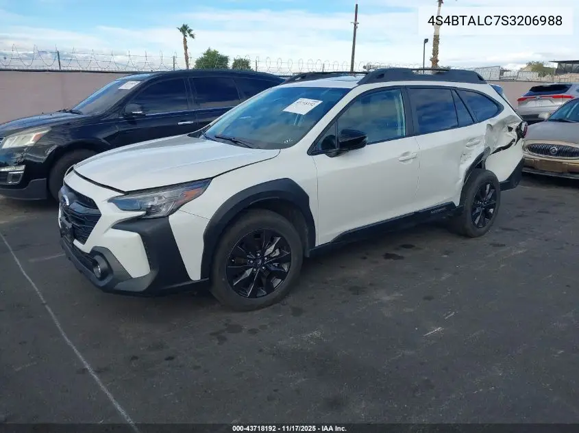 4S4BTALC7S3206988 2025 Subaru Outback Onyx Edition