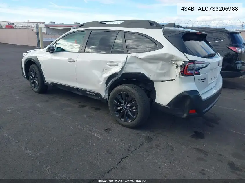 4S4BTALC7S3206988 2025 Subaru Outback Onyx Edition