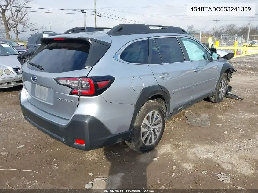 4S4BTADC6S3241309 2025 Subaru Outback Premium