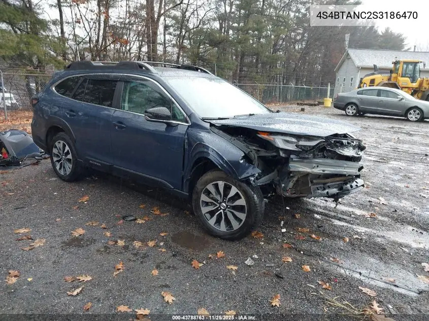 4S4BTANC2S3186470 2025 Subaru Outback Limited