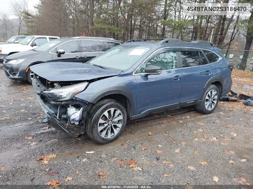 4S4BTANC2S3186470 2025 Subaru Outback Limited