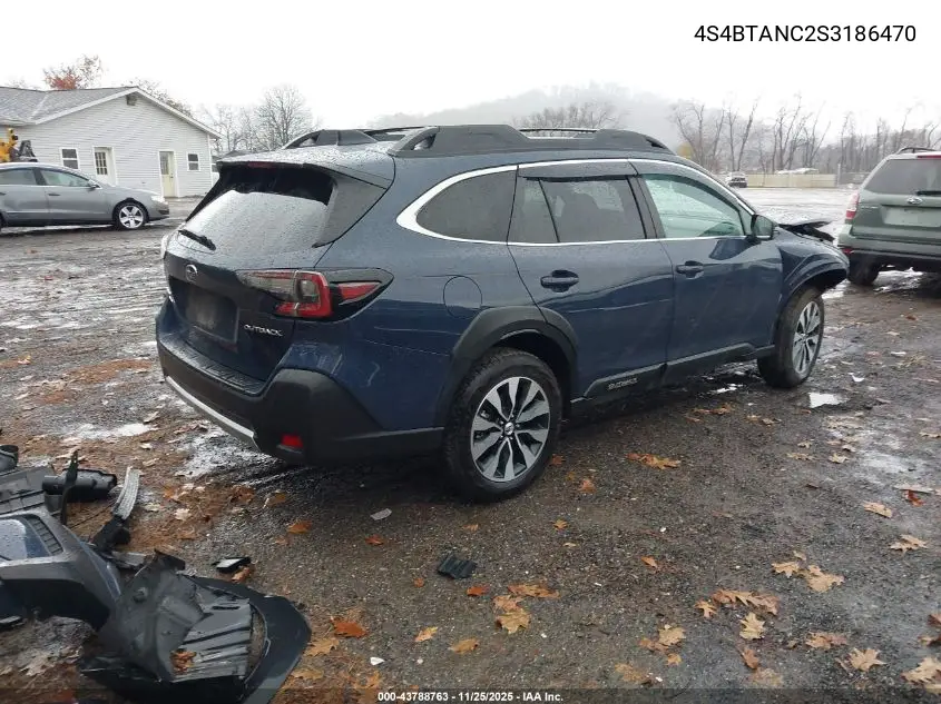 4S4BTANC2S3186470 2025 Subaru Outback Limited