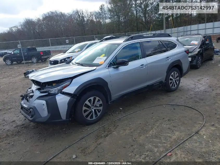 4S4BTADC7S3142997 2025 Subaru Outback Premium