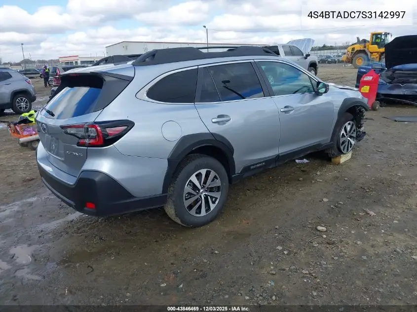 4S4BTADC7S3142997 2025 Subaru Outback Premium