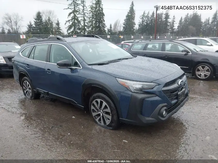 4S4BTAAC6S3152375 2025 Subaru Outback