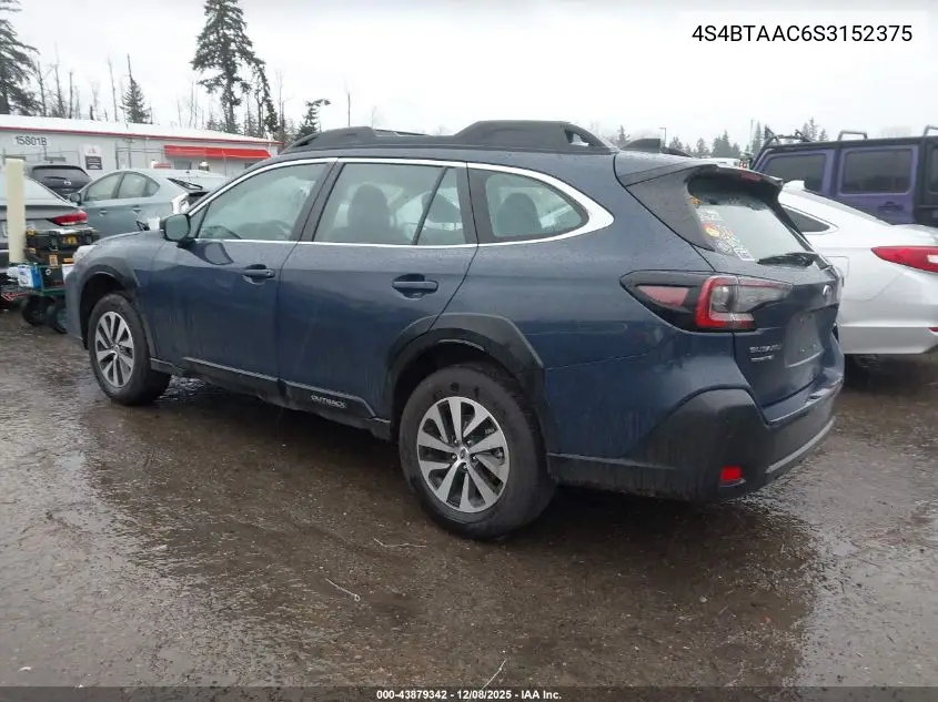 4S4BTAAC6S3152375 2025 Subaru Outback