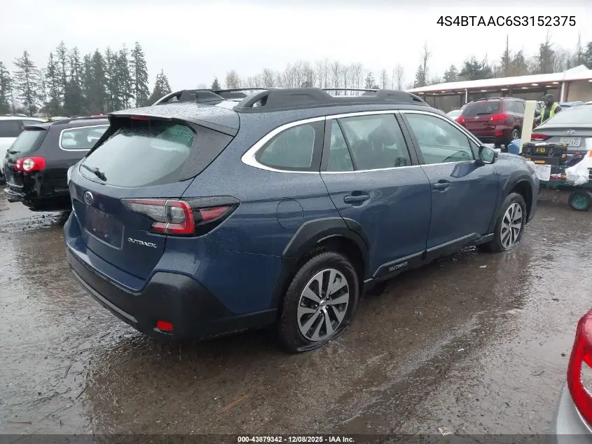 4S4BTAAC6S3152375 2025 Subaru Outback