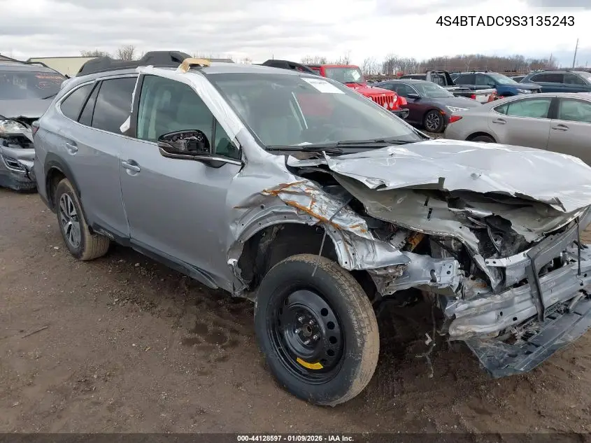 4S4BTADC9S3135243 2025 Subaru Outback Premium