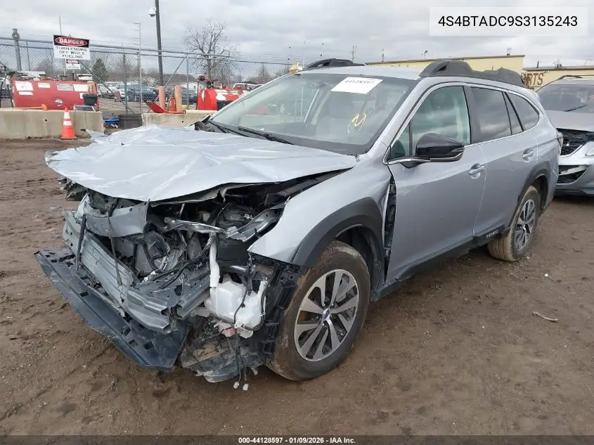 4S4BTADC9S3135243 2025 Subaru Outback Premium