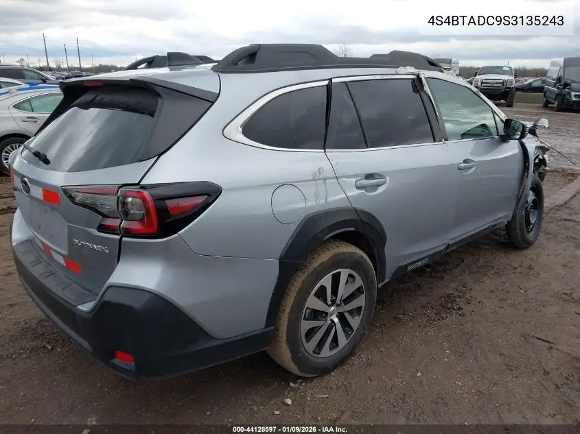 4S4BTADC9S3135243 2025 Subaru Outback Premium