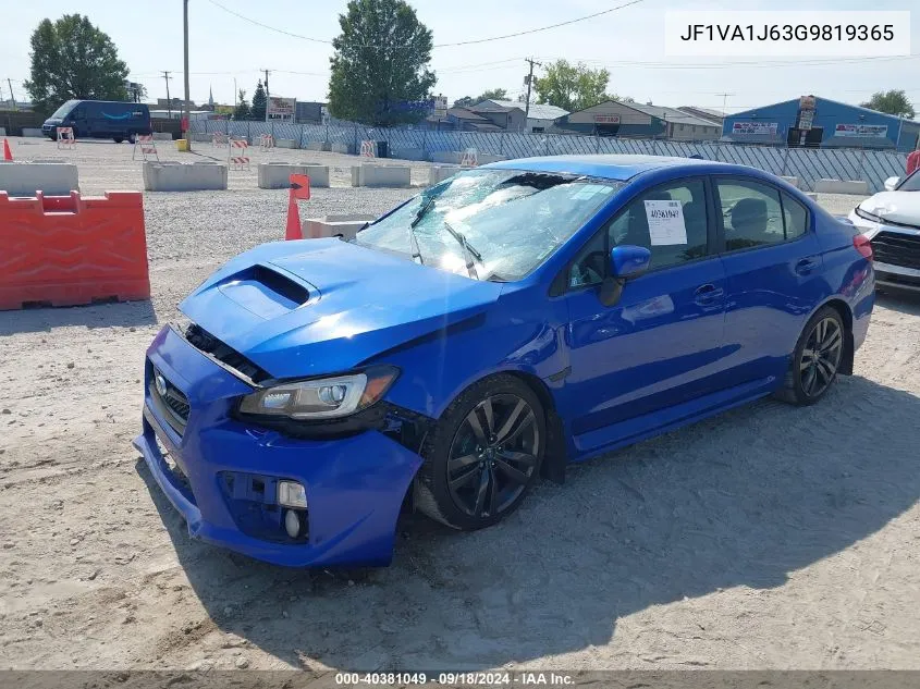 JF1VA1J63G9819365 2016 Subaru Wrx Limited