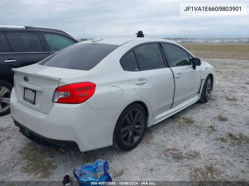 2016 Subaru Wrx Premium VIN: JF1VA1E66G9803901 Lot: 40513585