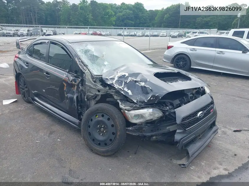 JF1VA2S63K9826099 2019 Subaru Wrx Sti