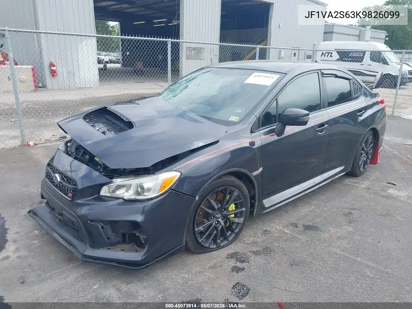 JF1VA2S63K9826099 2019 Subaru Wrx Sti