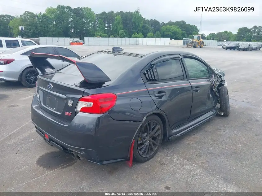 JF1VA2S63K9826099 2019 Subaru Wrx Sti