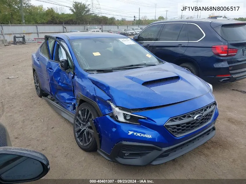 JF1VBAN68N8006517 2022 Subaru Wrx Limited