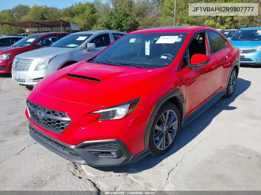 JF1VBAH62R9807777 2024 Subaru Wrx Premium