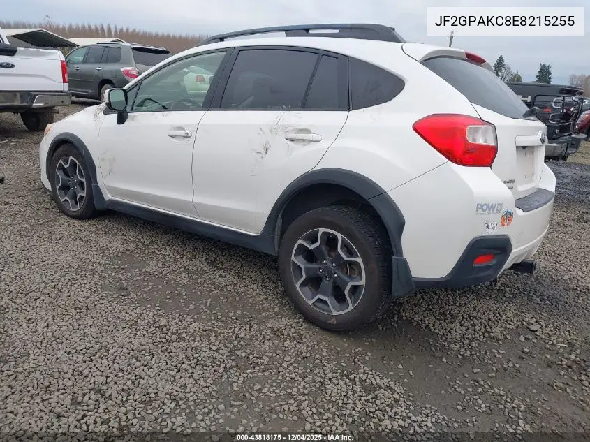 JF2GPAKC8E8215255 2014 Subaru Xv Crosstrek 2.0I Limited