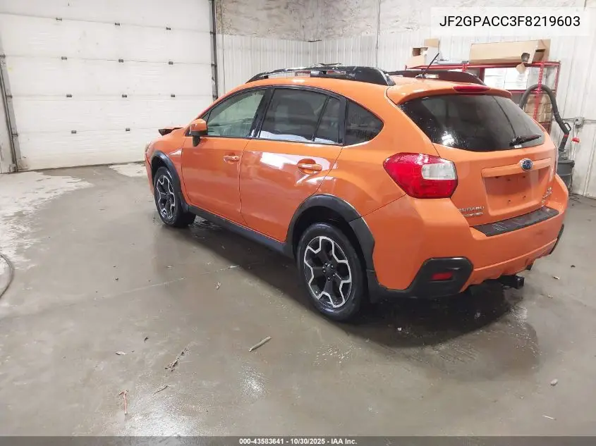 JF2GPACC3F8219603 2015 Subaru Xv Crosstrek 2.0I Premium