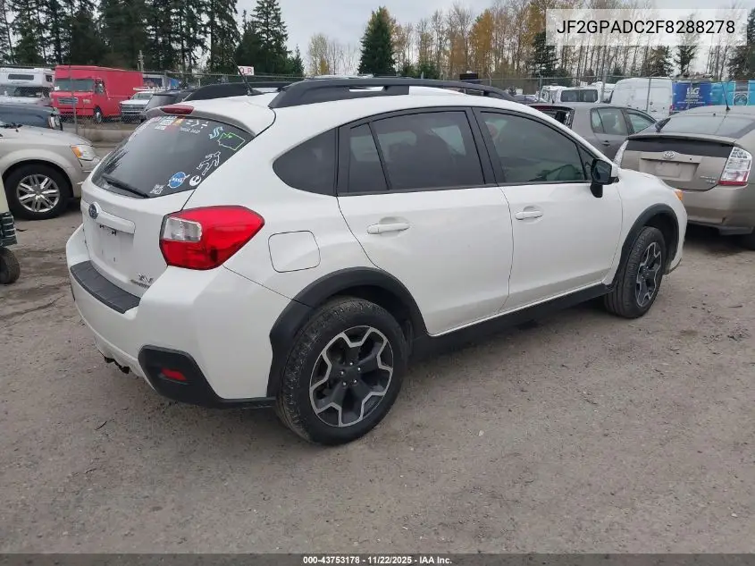 JF2GPADC2F8288278 2015 Subaru Xv Crosstrek 2.0I Premium