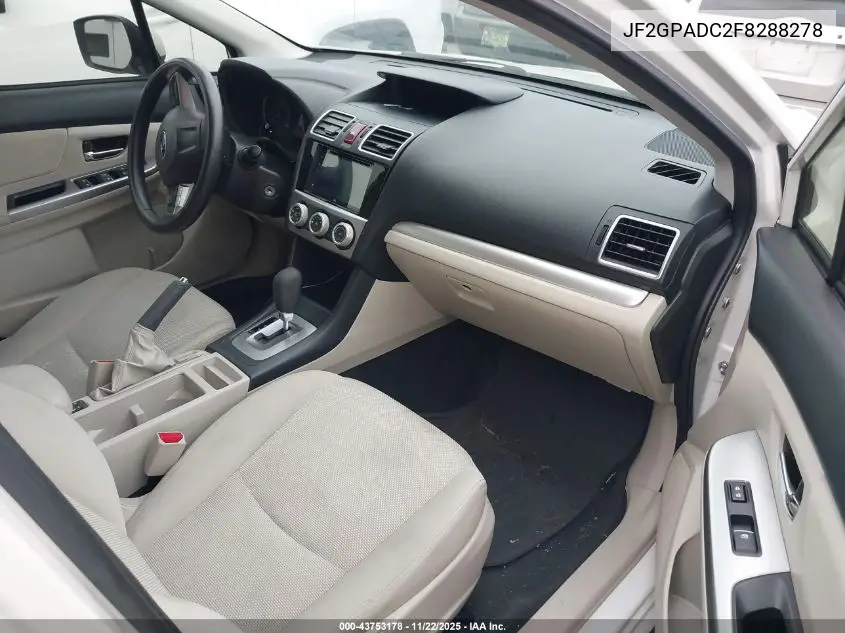 JF2GPADC2F8288278 2015 Subaru Xv Crosstrek 2.0I Premium