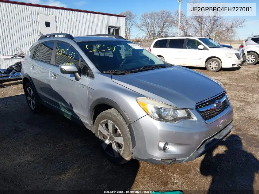 JF2GPBPC4FH227001 2015 Subaru Xv Crosstrek Hybrid Touring