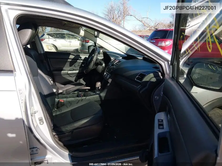 JF2GPBPC4FH227001 2015 Subaru Xv Crosstrek Hybrid Touring