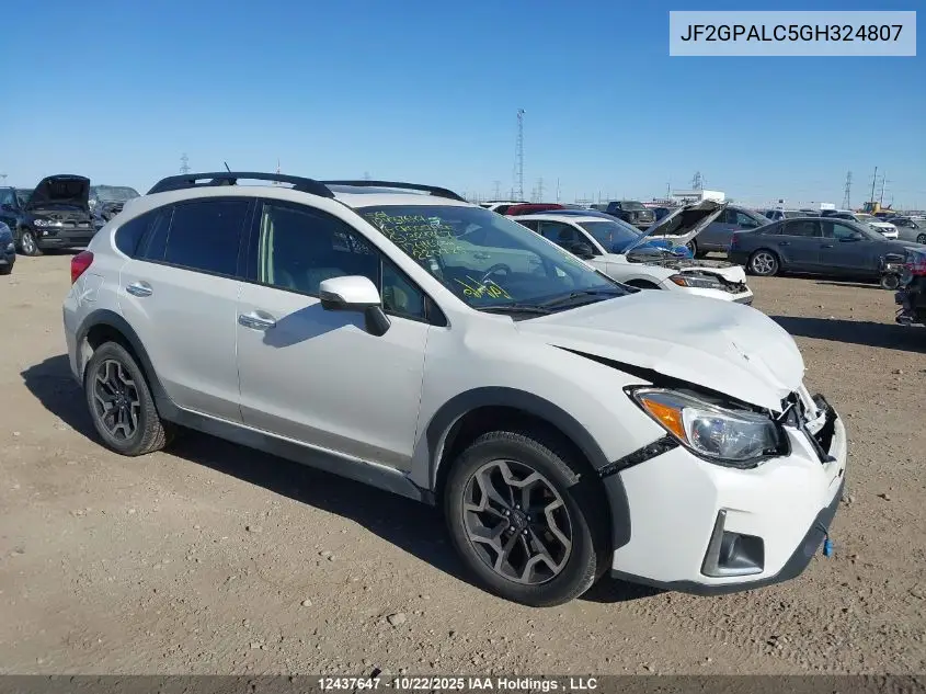 JF2GPALC5GH324807 2016 Subaru Crosstrek Limited