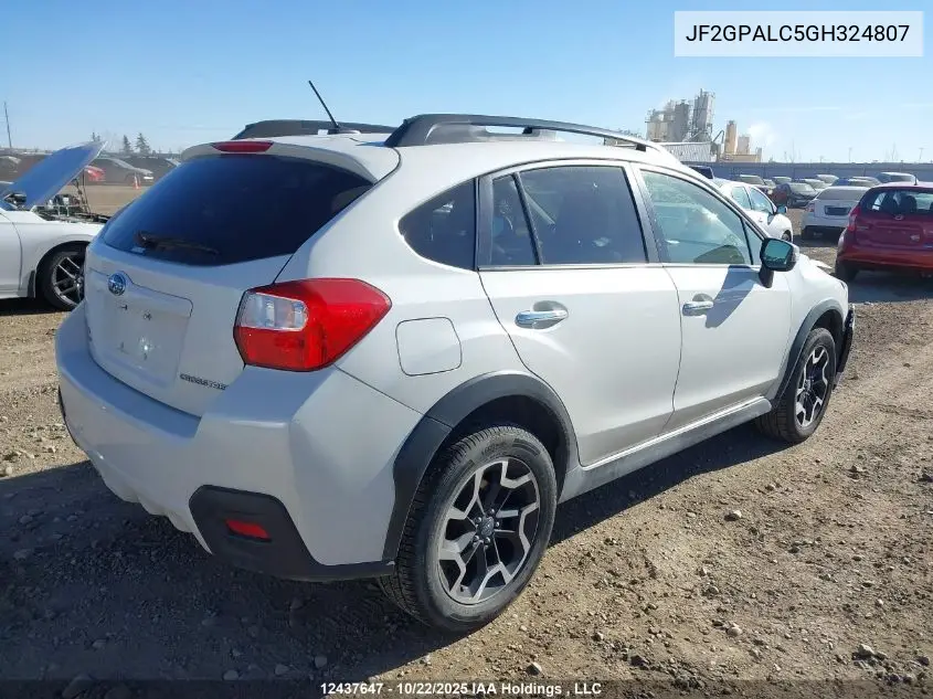 JF2GPALC5GH324807 2016 Subaru Crosstrek Limited