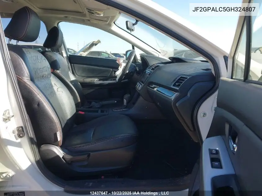 JF2GPALC5GH324807 2016 Subaru Crosstrek Limited