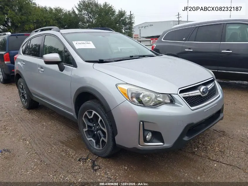 JF2GPABCXG8232187 2016 Subaru Crosstrek 2.0I Premium