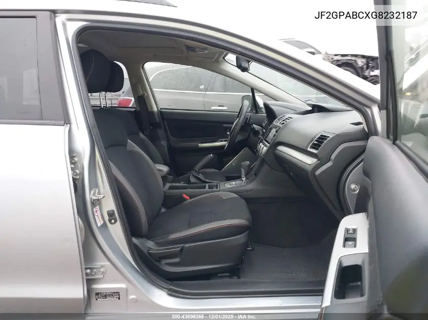 JF2GPABCXG8232187 2016 Subaru Crosstrek 2.0I Premium