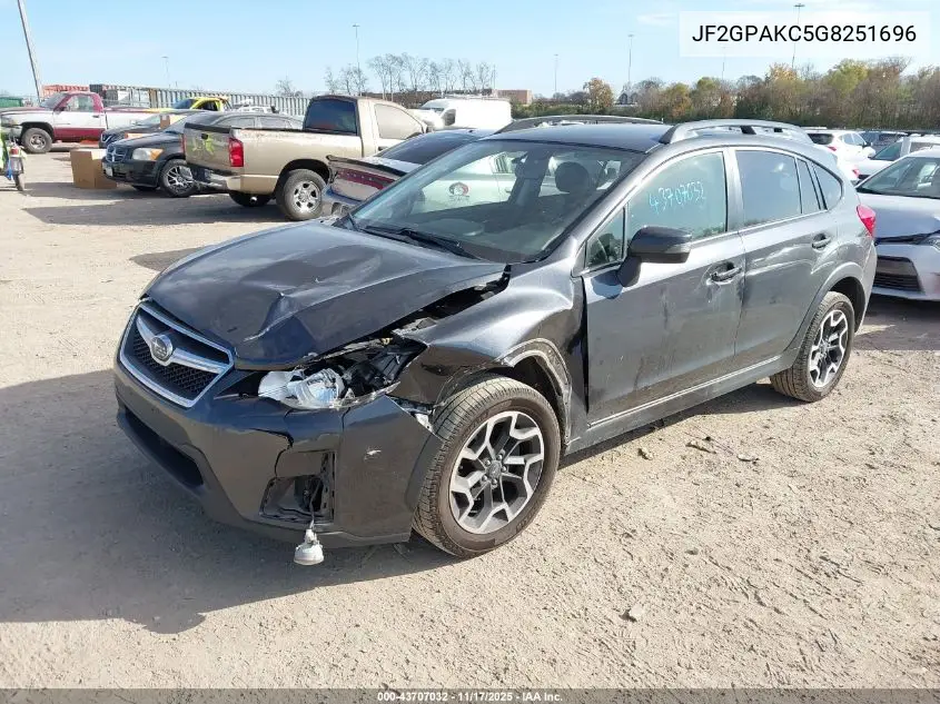 JF2GPAKC5G8251696 2016 Subaru Crosstrek 2.0I Limited
