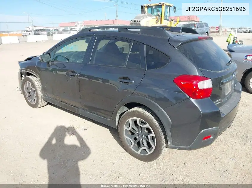 JF2GPAKC5G8251696 2016 Subaru Crosstrek 2.0I Limited