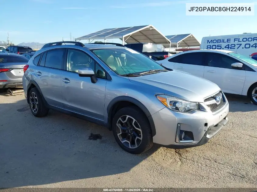 JF2GPABC8GH224914 2016 Subaru Crosstrek 2.0I Premium