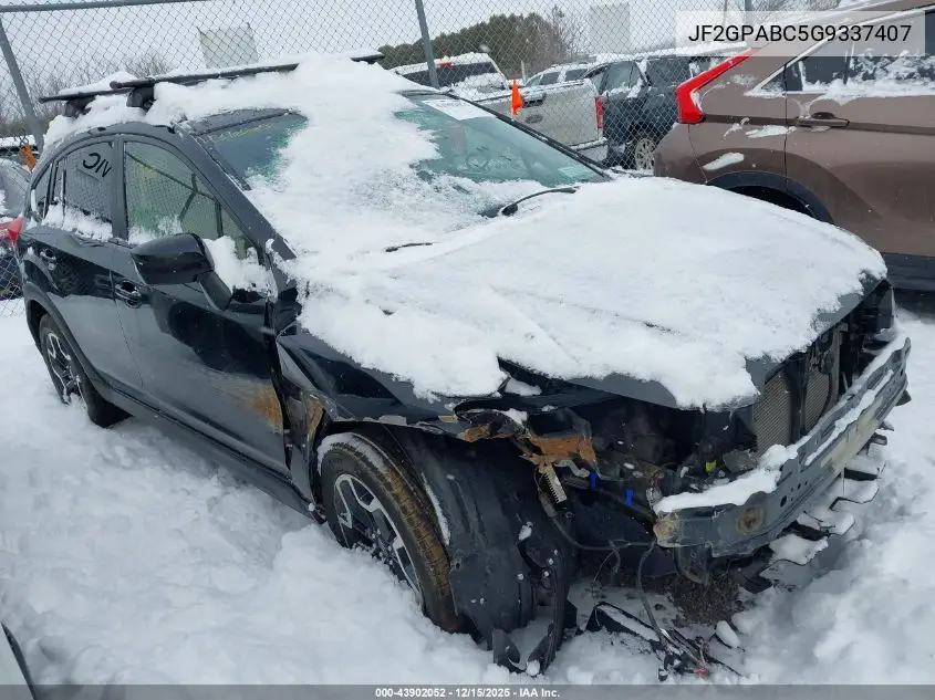 JF2GPABC5G9337407 2016 Subaru Crosstrek 2.0I Premium