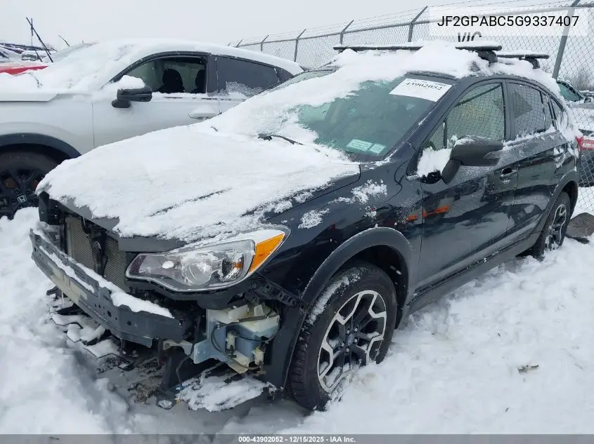 JF2GPABC5G9337407 2016 Subaru Crosstrek 2.0I Premium