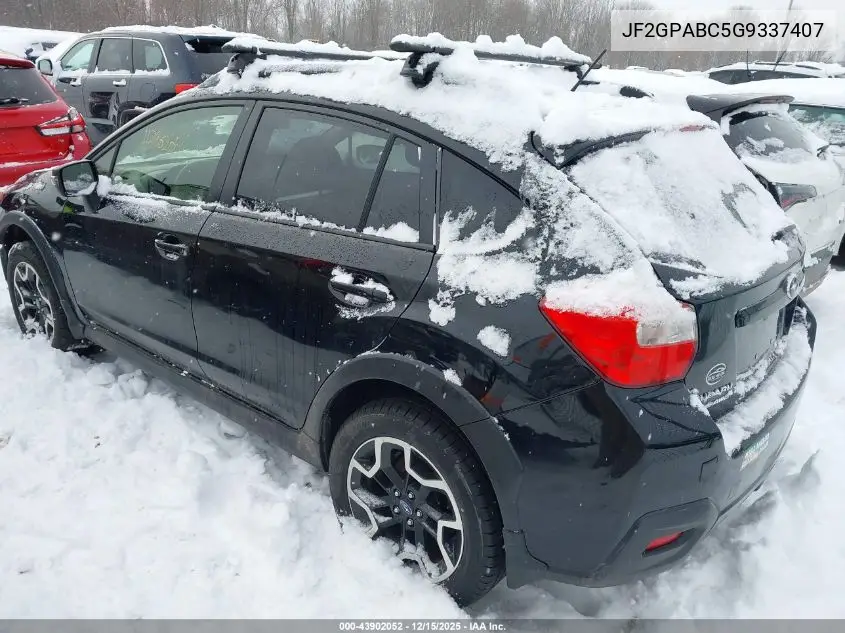 JF2GPABC5G9337407 2016 Subaru Crosstrek 2.0I Premium